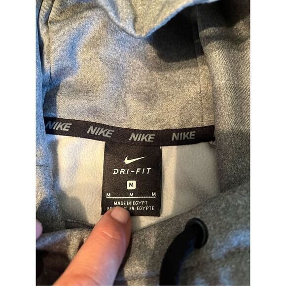 Nike Gray Dri Fit Hoodies Swoosh Medium - Picture 2 of 7